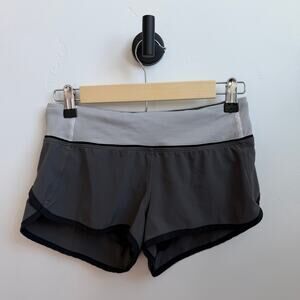 Lululemon Speed Up Shorts Low-Rise Lined Gray Size 2